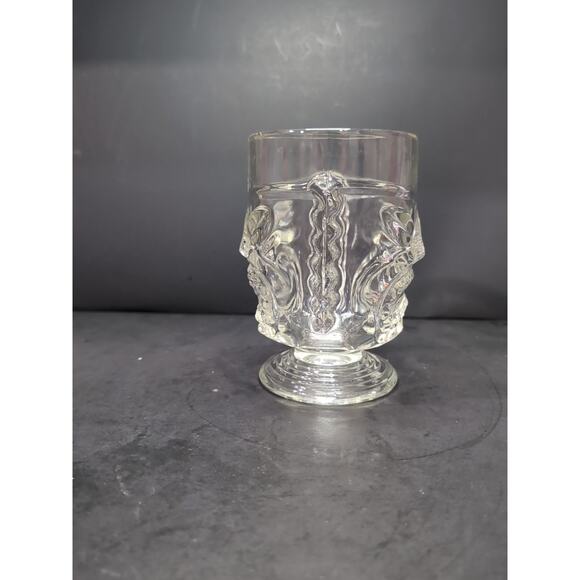 Tiki Clear Glass Mug,‎ Princess Kaiulani Mug, Happy Sad Face, Hawaii Tiki Glass - Picture 4 of 10